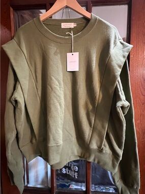Olive Green Crewneck Sweatshirt